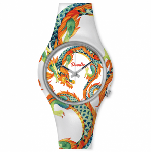 DOODLE unisex hodinky White Dragon DODR002
