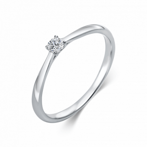 SOFIA DIAMONDS zlatý zásnubní prsten s diamantem 0,10 ct DIA1A287W4