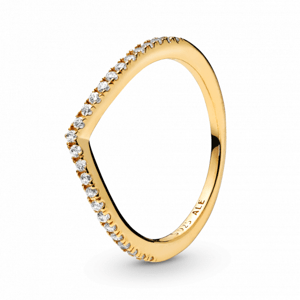 PANDORA pozlacený prsten 168758C01