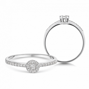 SOFIA DIAMONDS zlatý zásnubní prsten s diamanty 0,206 ct GEMBG28933-05
