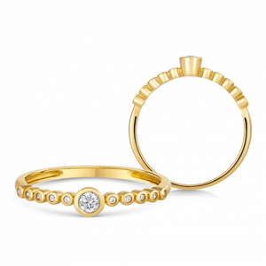 SOFIA zlatý prsten se zirkony GEMBG27454-15