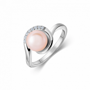 SOFIA stříbrný prsten s perlou AEAR2275Z,PFM/R