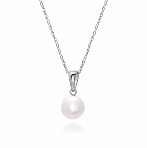 SOFIA stříbrný náhrdelník s perlou WWPS131405N-2-CSF1