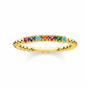 THOMAS SABO prsten Ring dots colourful Stones gold TR2323-488-7