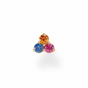 THOMAS SABO kusová náušnice Colourful stones gold H2138-488-7