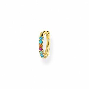 THOMAS SABO kusová náušnice Colourful stones gold CR658-488-7