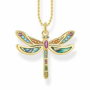 THOMAS SABO náhrdelník Dragonfly gold KE1970-295-7