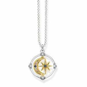THOMAS SABO náhrdelník Star & moon gold KE1983-556-7