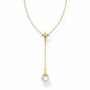 THOMAS SABO náhrdelník Pearl star gold KE1986-445-14-L45v