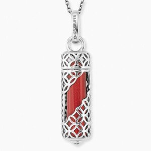 ENGELSRUFER náhrdelník s kamenem vel. M - červený jaspis ERN-HEAL-RJ-M