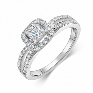 SOFIA stříbrný prsten se zirkony CORZB95087