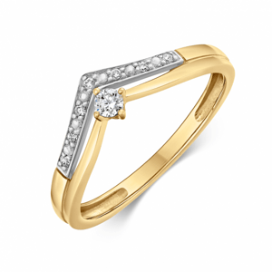 SOFIA zlatý dámský prsten AUBFOI04B1P