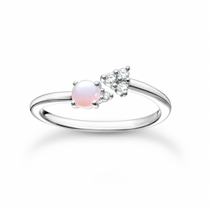 THOMAS SABO prsten Opal-Imitation shimmering pink TR2345-166-7