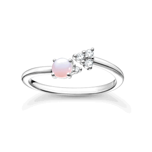 THOMAS SABO prsten Opal-Imitation shimmering pink TR2345-166-7