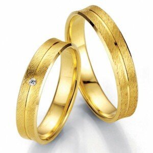 Breuning zlaté snubní prsteny BR48/07001YG+BR48/07002YG