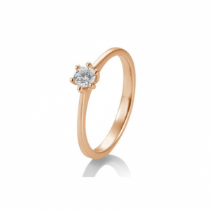 SOFIA DIAMONDS prsten z růžového zlata s diamantem 0,25 ct BE41/82142R