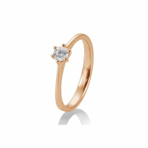 SOFIA DIAMONDS prsten z růžového zlata s diamantem 0,20 ct BE41/85870-R