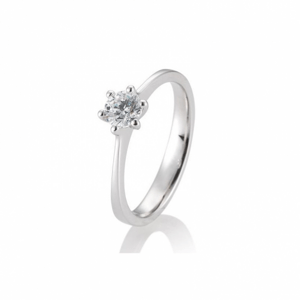 SOFIA DIAMONDS prsten z bílého zlata s diamantem 0,50 ct BE41/84833-W
