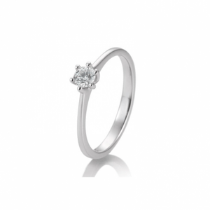 SOFIA DIAMONDS prsten z bílého zlata s diamantem 0,25 ct BE41/82142-W