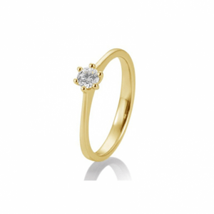 SOFIA DIAMONDS prsten ze žlutého zlata s diamantem 0,20 ct BE41/85870-Y