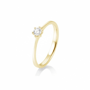 SOFIA DIAMONDS prsten ze žlutého zlata s diamantem 0,15 ct BE41/82143-Y