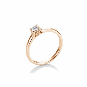 SOFIA DIAMONDS prsten z růžového zlata s diamantem 0,25 ct BE41/05721-R