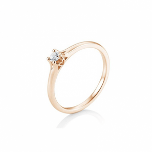 SOFIA DIAMONDS prsten z růžového zlata s diamantem 0,15 ct BE41/05719-R