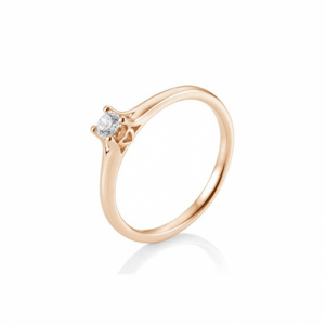 SOFIA DIAMONDS prsten z růžového zlata s diamantem 0,10 ct BE41/05680-R
