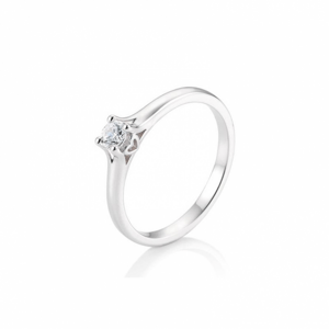 SOFIA DIAMONDS prsten z bílého zlata s diamantem 0,20 ct BE41/05720-W