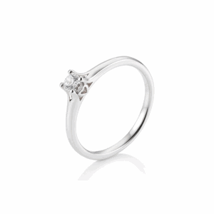 SOFIA DIAMONDS prsten z bílého zlata s diamantem 0,10 ct BE41/05680-W
