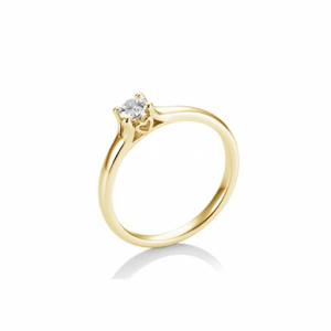 SOFIA DIAMONDS prsten ze žlutého zlata s diamantem 0,25 ct BE41/05721-Y
