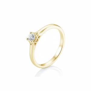 SOFIA DIAMONDS prsten ze žlutého zlata s diamantem 0,20 ct BE41/05720-Y