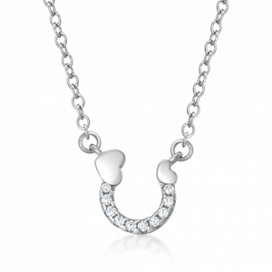 SOFIA stříbrný náhrdelník s podkovou IS028CT299-38-45
