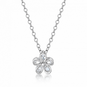 SOFIA stříbrný náhrdelník zirkonový květ IS028CT301-38-45