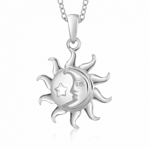 SOFIA stříbrný přívěsek slunce a měsíc AEAP9636/R