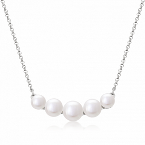 SOFIA stříbrný náhrdelník s perlami WWPS150752N-1
