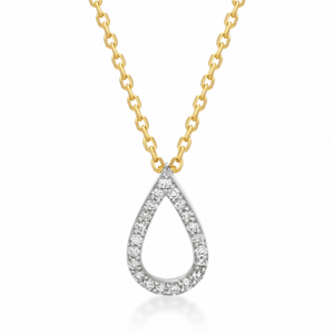 SOFIA DIAMONDS zlatý náhrdelník s diamanty 0,074 ct GEMCS29700-25