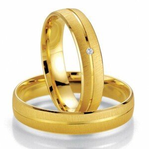 Breuning zlaté snubní prsteny BR48/07009YG+BR48/07010YG