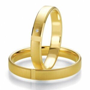 Breuning zlaté snubní prsteny BR48/07121YG+BR48/07122YG