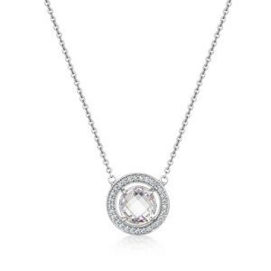 SOFIA stříbrný náhrdelník se zirkony AEAN0290Z/R42+5