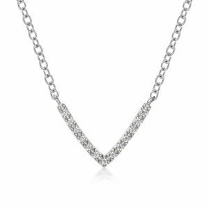 SOFIA stříbrný náhrdelník se zirkony AEAN0606Z/R42+5