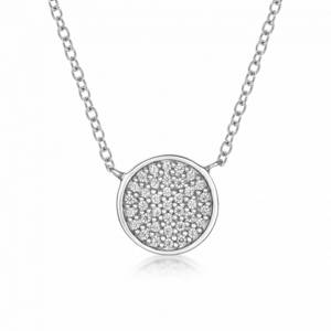 SOFIA stříbrný náhrdelník kruh vykládaný zirkony AEAN0625Z/R42+5