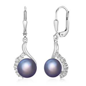 SOFIA stříbrné náušnice s perlou AESOF-AE7236Z,BKFM/R