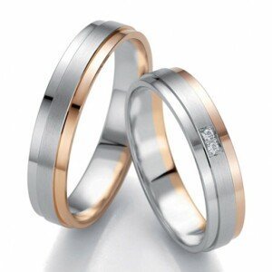 Breuning zlaté snubní prsteny BR48/07143BI+BR48/07144BI