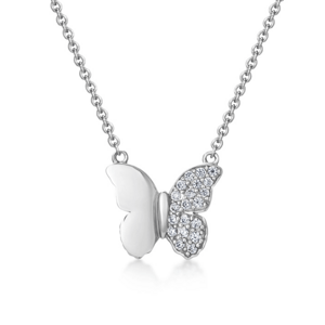 SOFIA stříbrný náhrdelník motýl CK2010234610-38-45