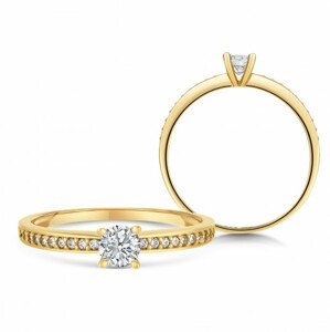 SOFIA zlatý zásnubní prsten se zirkonem ZODLRZ671310XL1