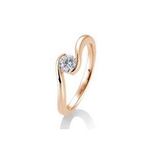 SOFIA DIAMONDS prsten z růžového zlata s diamantem 0,40 ct BE41/85945-R