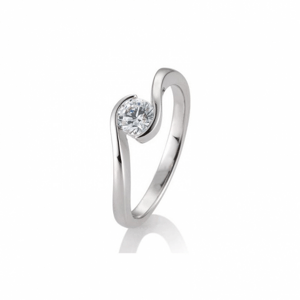 SOFIA DIAMONDS prsten z bílého zlata s diamantem 0,50 ct BE41/85946-W