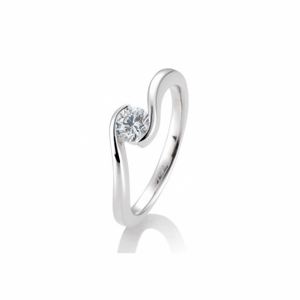 SOFIA DIAMONDS prsten z bílého zlata s diamantem 0,40 ct BE41/85945-W