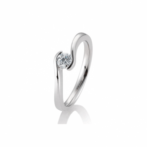 SOFIA DIAMONDS prsten z bílého zlata s diamantem 0,30 ct BE41/85944-W